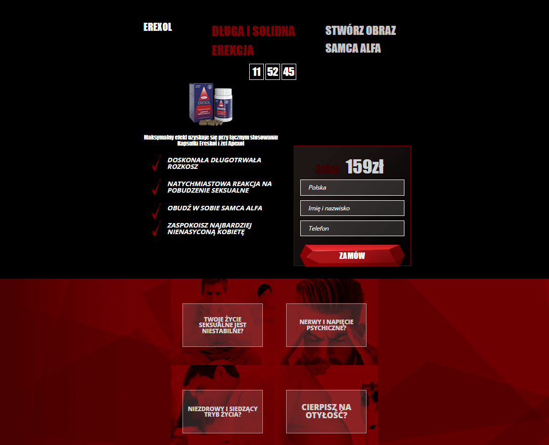 Erexol suplement na potencję