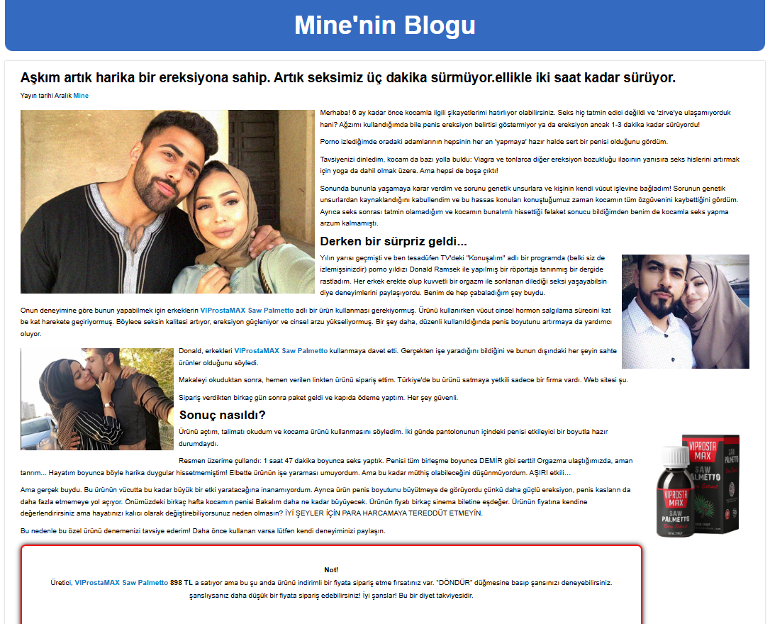 VIProstaMAX Saw Palmetto Ürünü