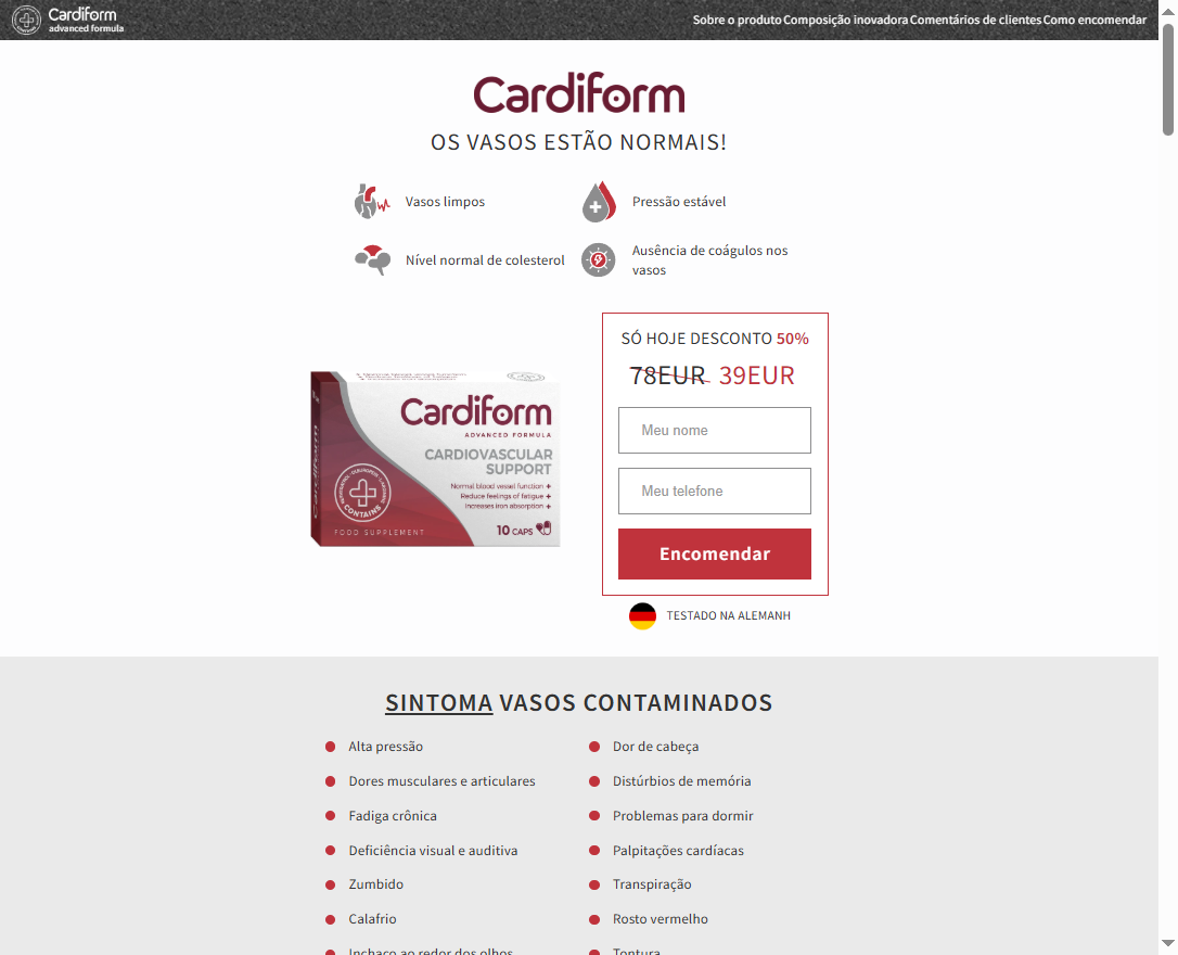 Imagem do produto Cardiform