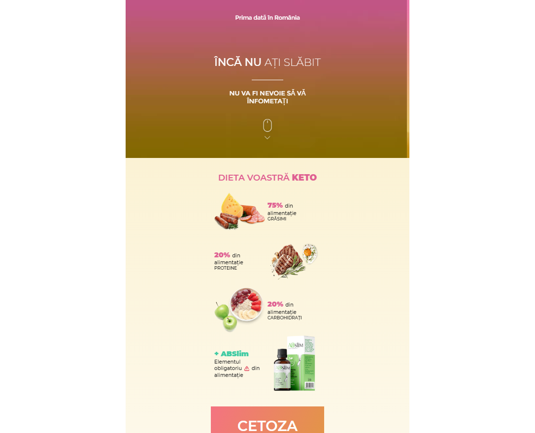 Imagine ABSlim - Ingrediente naturale