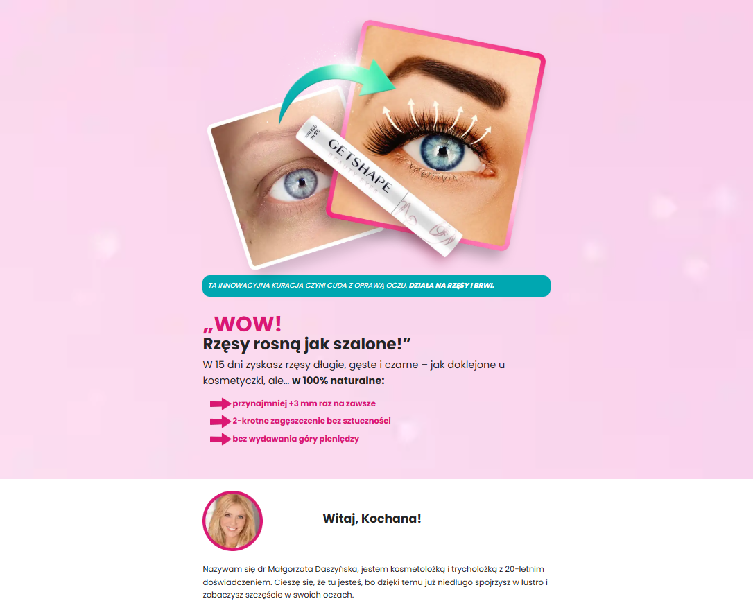 GetShape Beauty Eyes – serum pod oczy