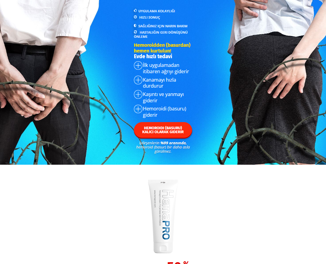 Hemapro ürünü ilk sayfa görüntüsü