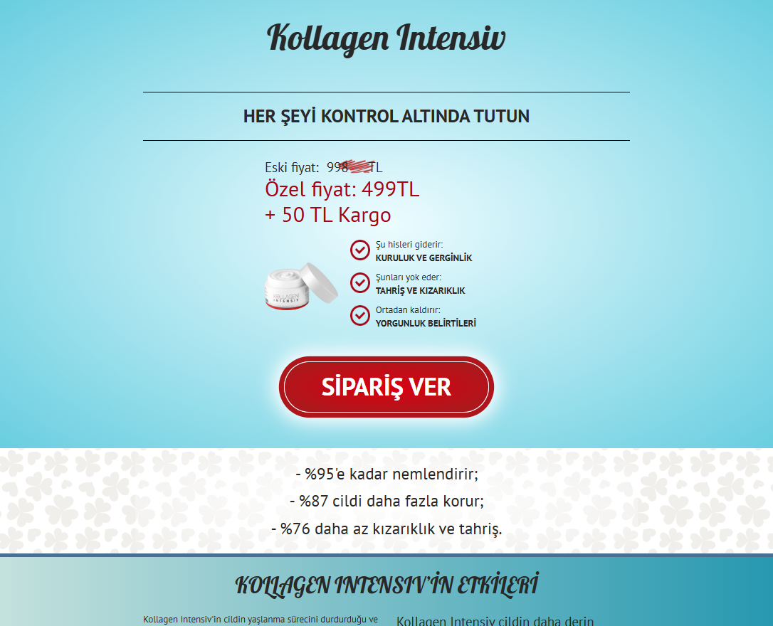 Kollagen Intensiv ilk kullanım görseli