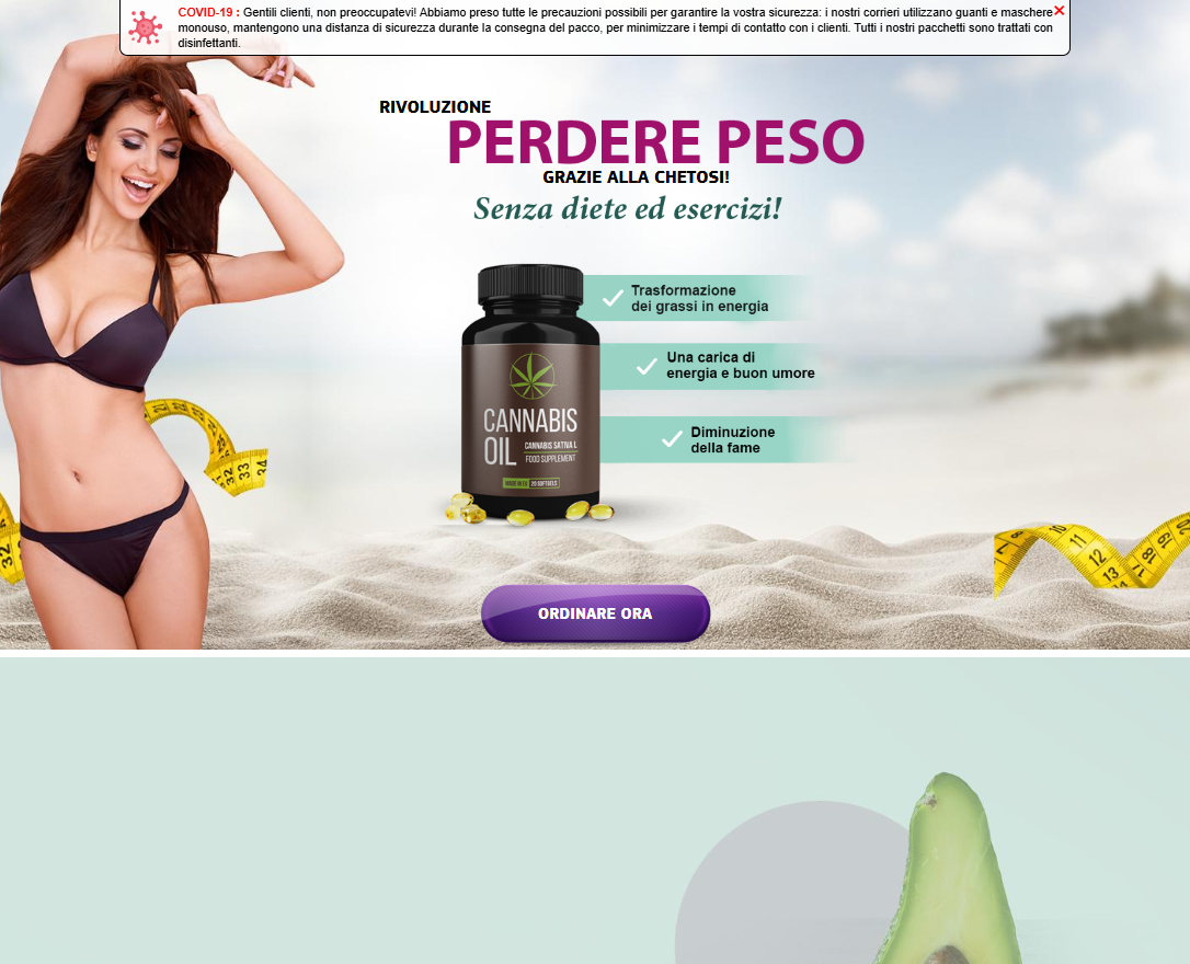 Immagine olio di cannabis benefici