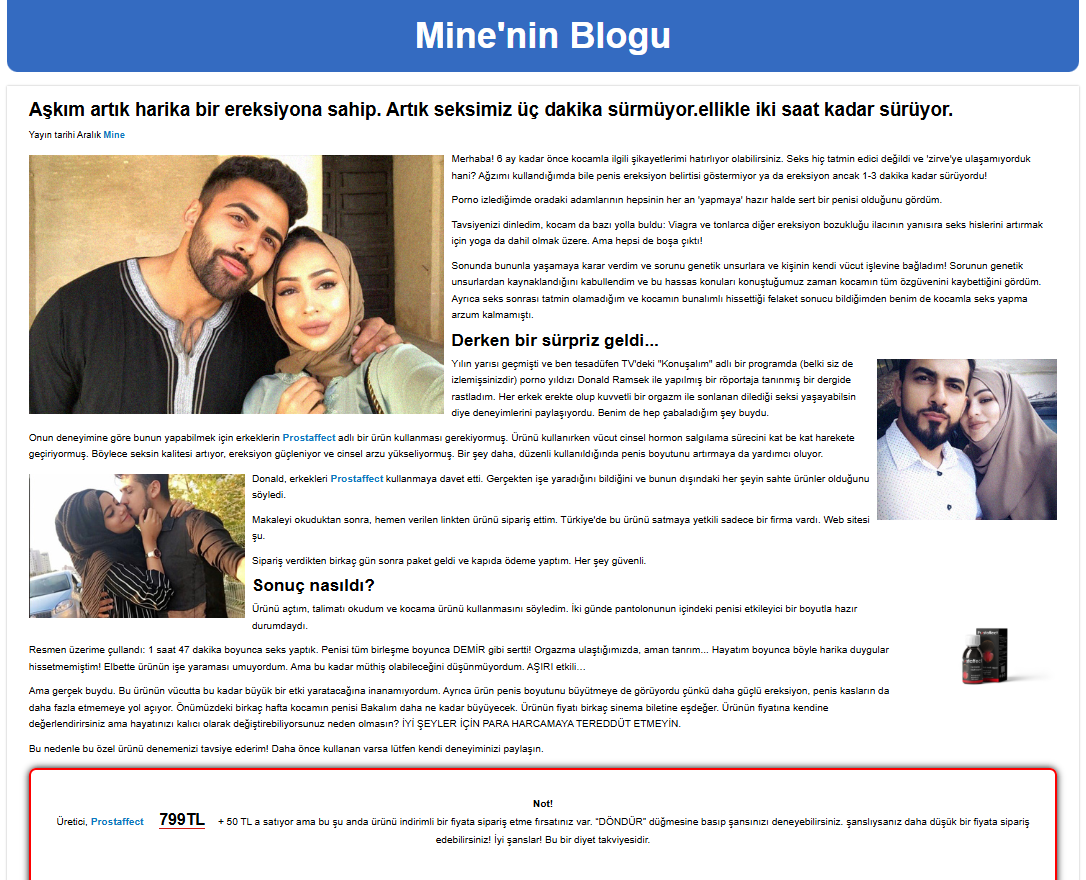 Prostaffect ürünü ilk sayfa görseli