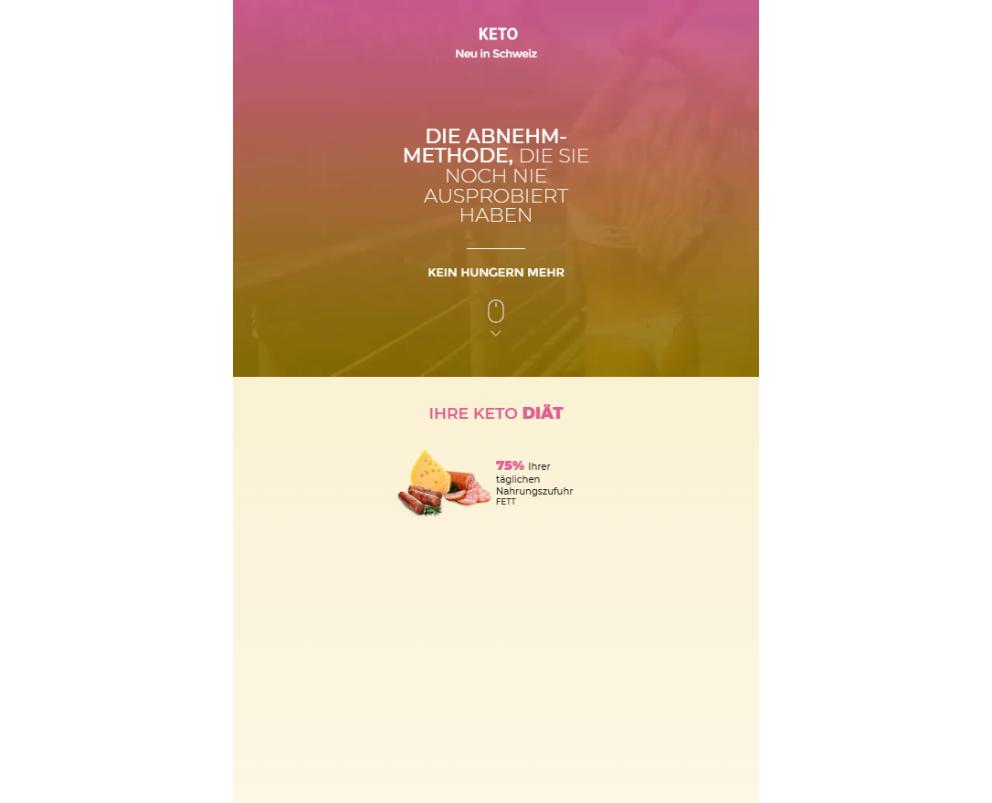 Keto Produkt Erklärung