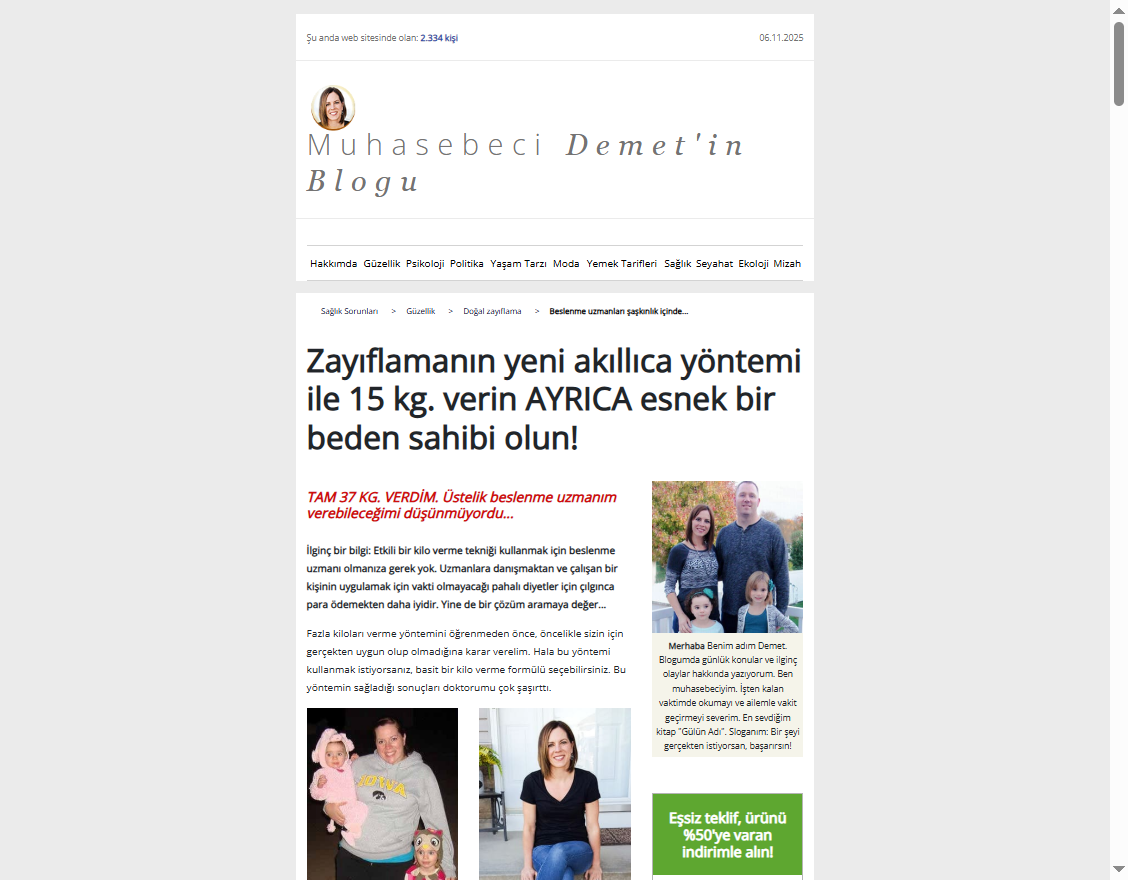 Berry Diet ilk kullanım görseli