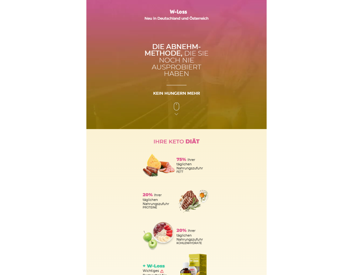 <strong>W-Loss</strong> Produktübersicht