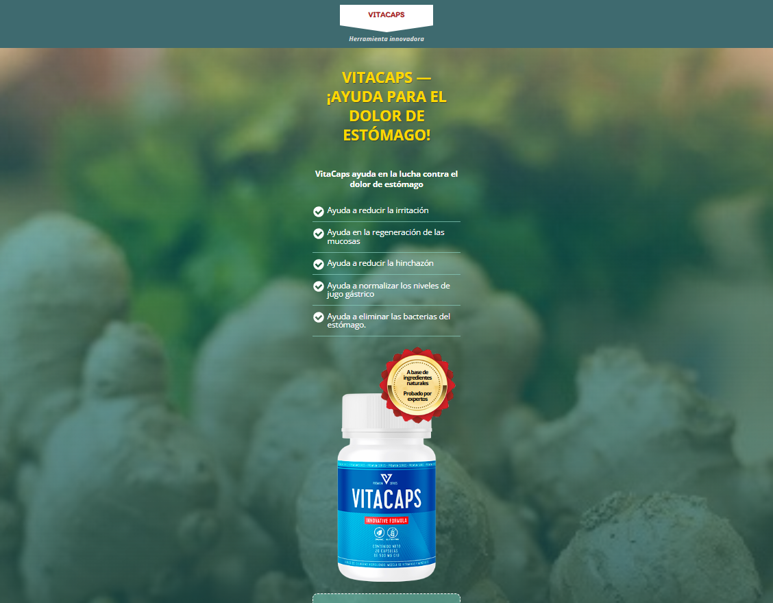 Imagen de VitaCaps destacando sus beneficios
