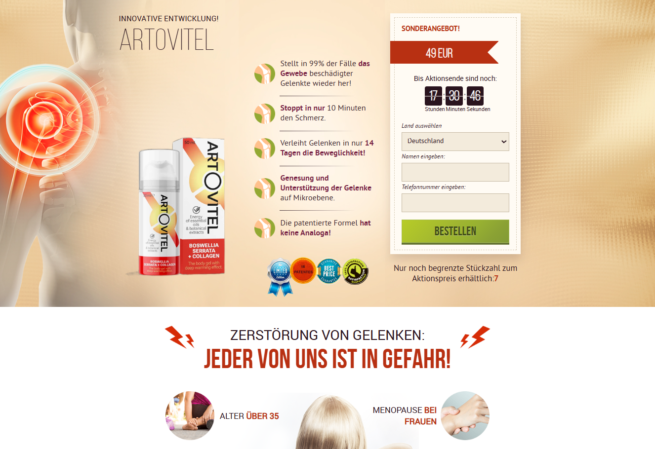Artovitel Produktübersicht