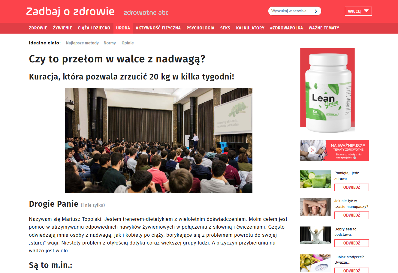 LeanGreen - opakowanie produktu