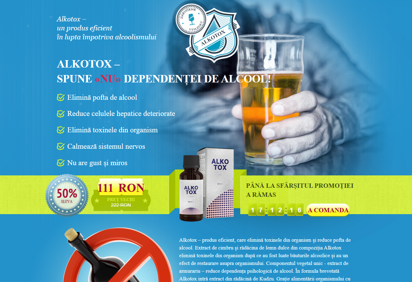 Imagine ALKOTOX prima pagină