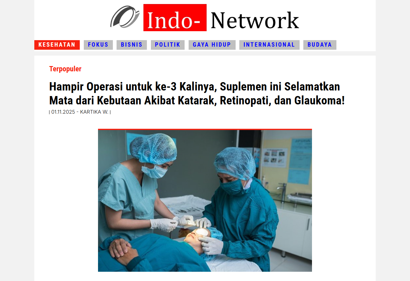 Gambar Evision untuk kesehatan mata