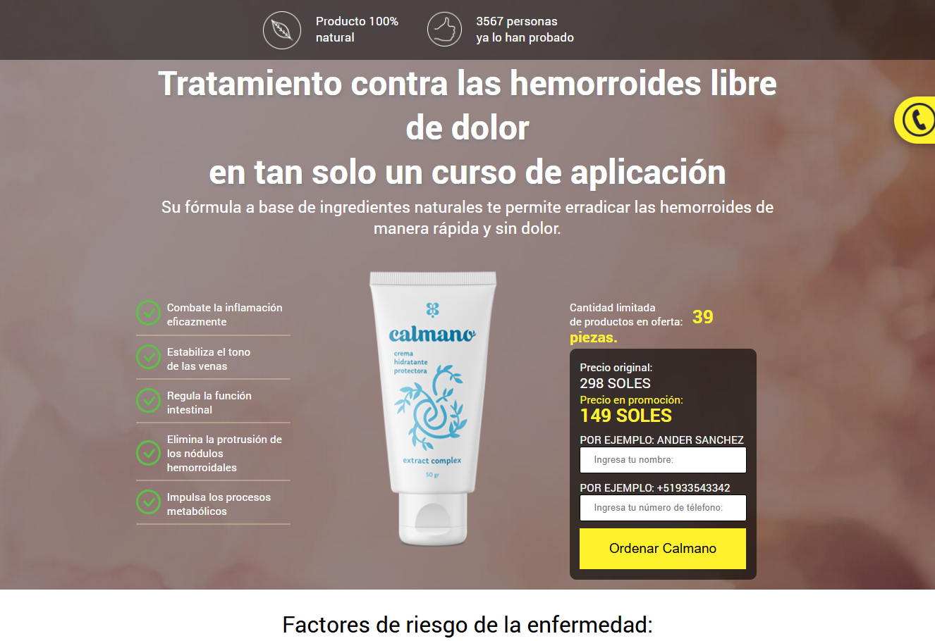 Imagen de componentes de Calmano