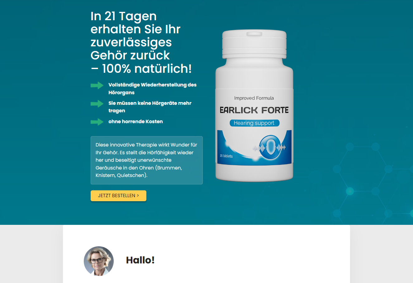 Earlick Forte Verpackung