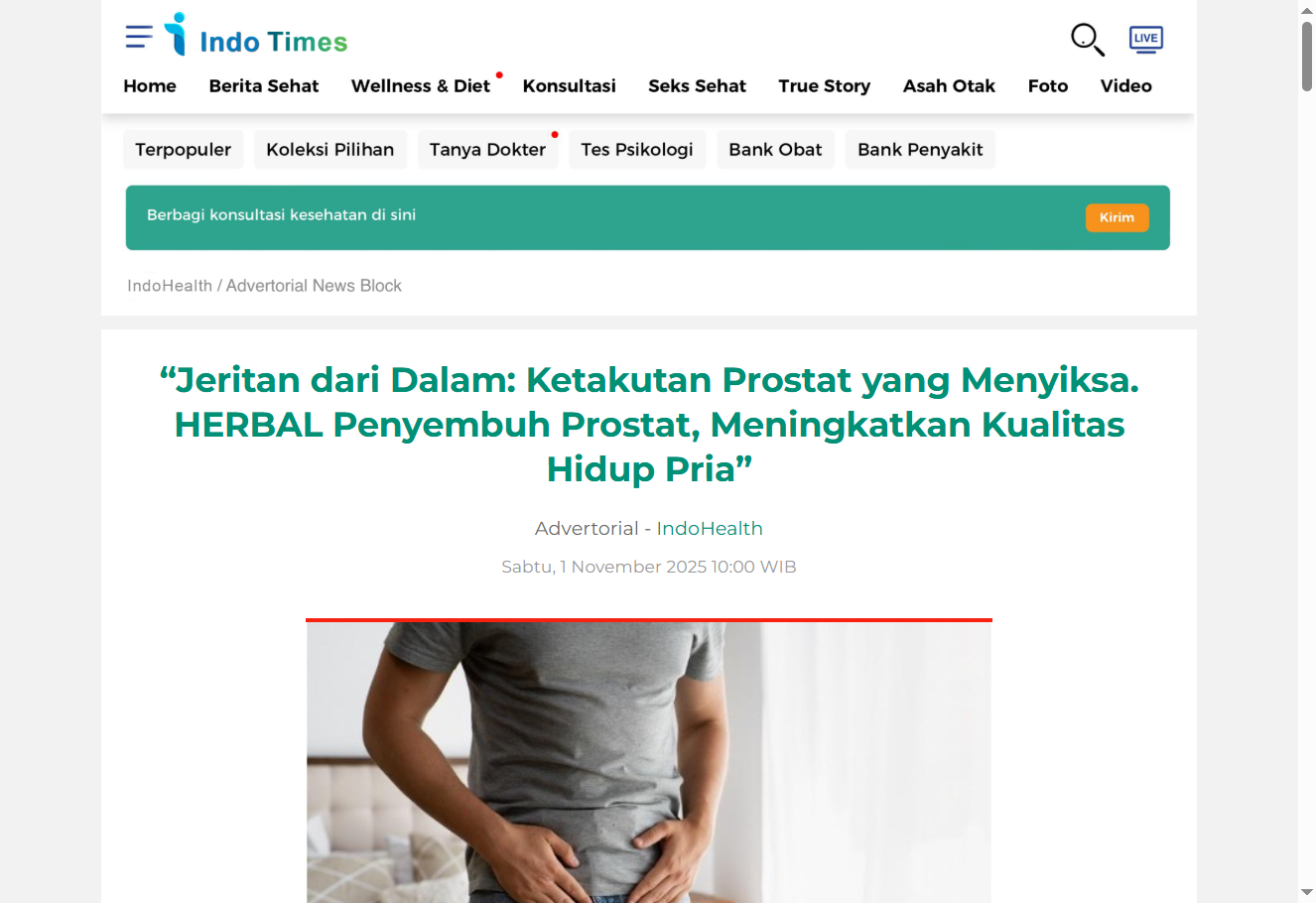 Gambar Prostanore untuk kesihatan prostata