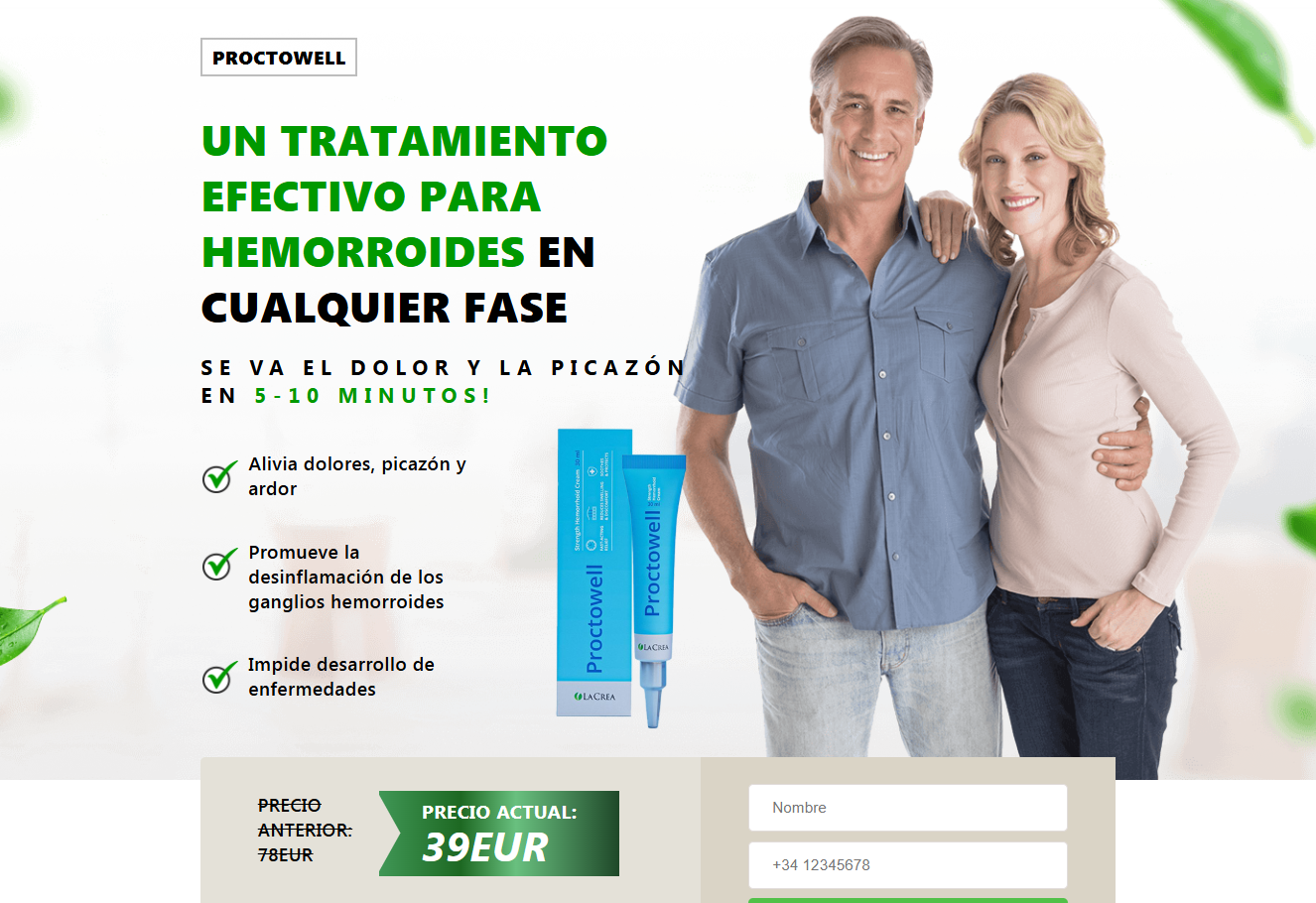 Imagen de Proctowell para alivio rectal