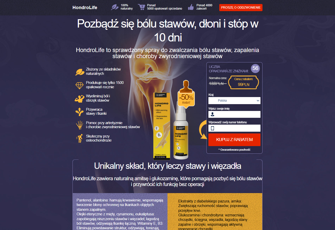 Hondrolife suplement na stawy