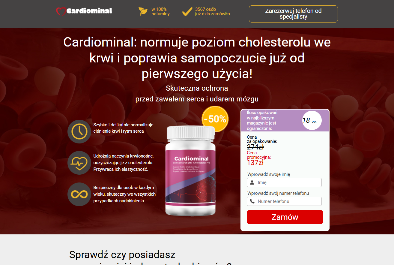 Opakowanie Cardiominal