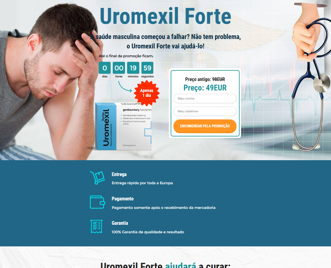 Imagem de embalagem Uromexil Forte