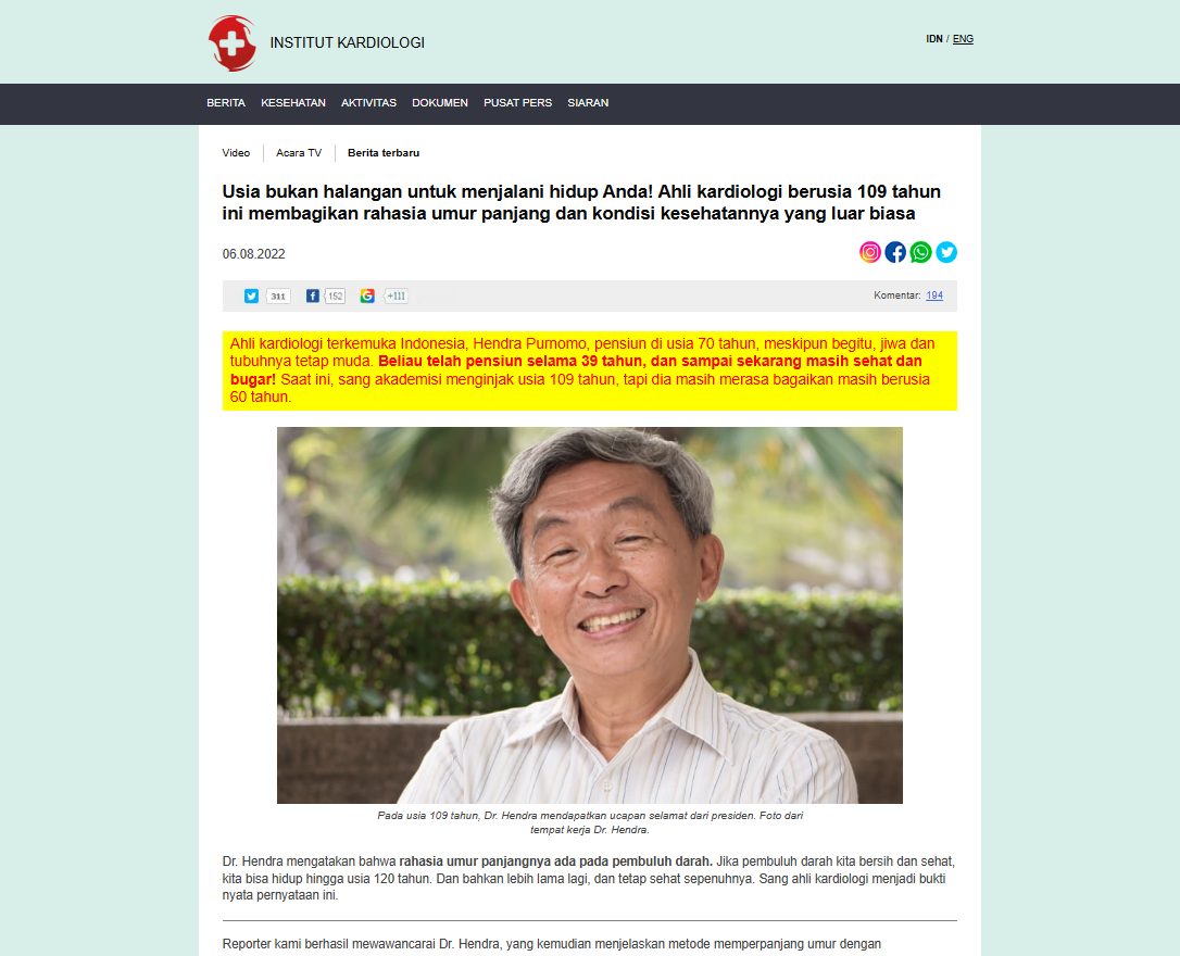 Gambar Cardionormin untuk kesihatan jantung