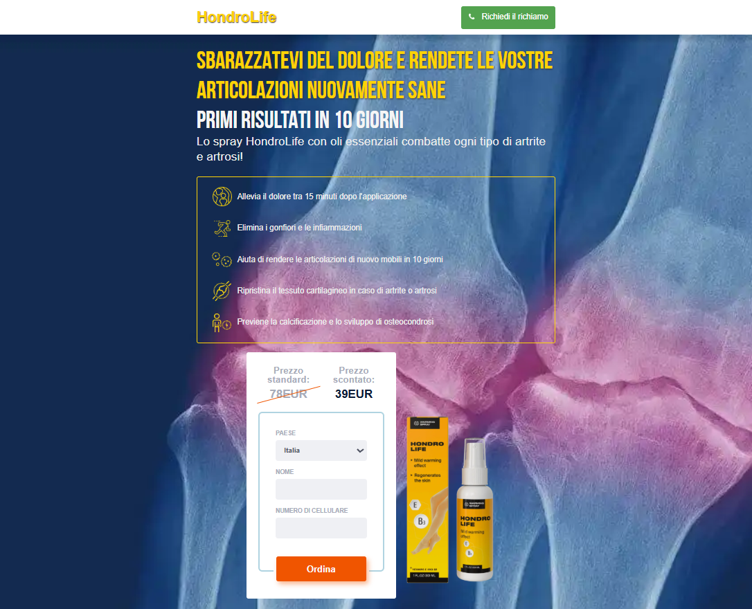 Immagine di HONDROLIFE per la salute articolare