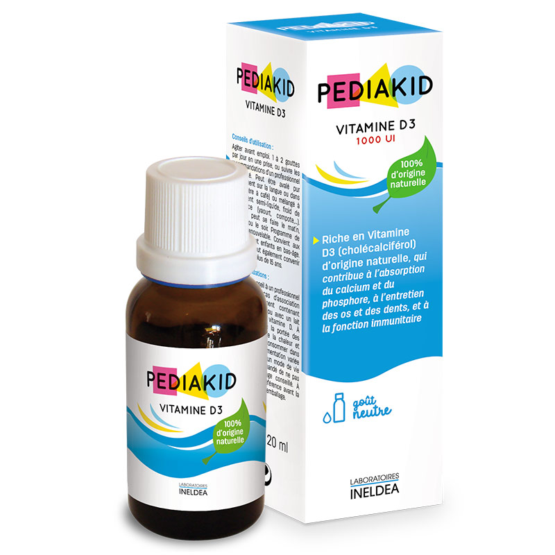 Pediakid Vitamina D3 este bună?  Utilizări, utilizare și note