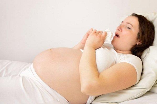 Cough during pregnancy to be treated like?