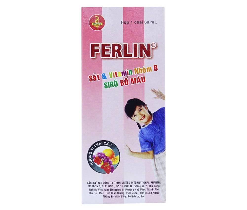 關於兒童鐵補充劑中的 Ferlin 糖漿的注意事項