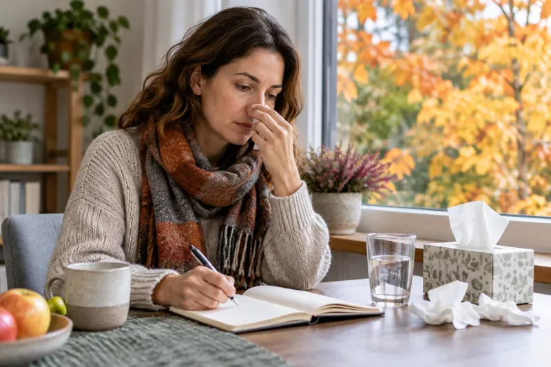 Herbstallergie oder Erkältung? Diese Beschwerden sollten Sie notieren